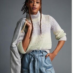 By Anthropologie Ombre Turtleneck Sweater